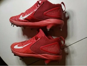 Nike Max Air Mike Trout Metal Baseball Mens Cleats Size 7 Red 856498-667 GUC - Picture 1 of 4