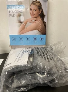 NECK HEATING PAD FOR PAIN RELIEF 19X23 INCH GREY 6 HEAT SETTINGS NEW - Picture 1 of 2