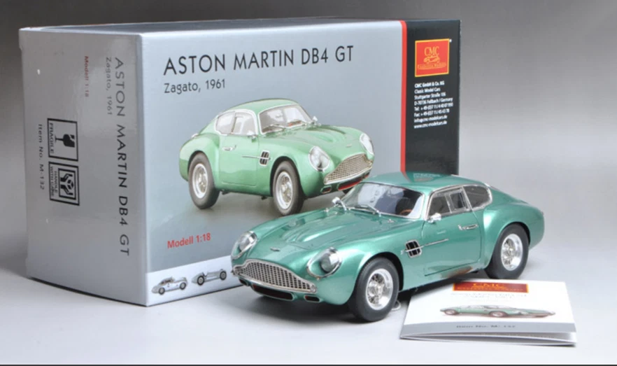 1:18 CMC Aston Martin DB4 GT Zagato 1961 Green M-132 NIB RARE LIMITED EDITION - Image 1 of 4