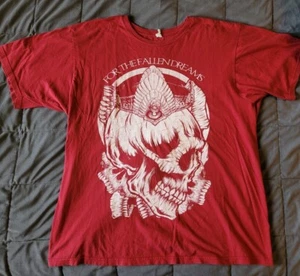 Camiseta L For The Fallen Dreams Red Skull Band Metalcore Metal De Colección - Imagen 1 de 15
