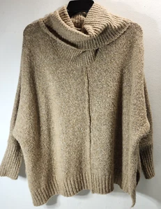 Kaisley Anthropologie chunky thick knit turtleneck sweater oversized dolman S - Picture 1 of 8