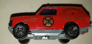 Vintage Majorette Range Rover #246 District 3 Fire Dept. Emergency Fire Vehicle - Picture 1 of 10