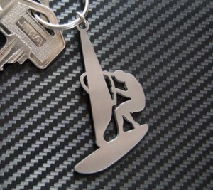 Windsurf Viento Surfeando Surf Deporte Llavero Acero Inoxidable - Imagen 1 de 1