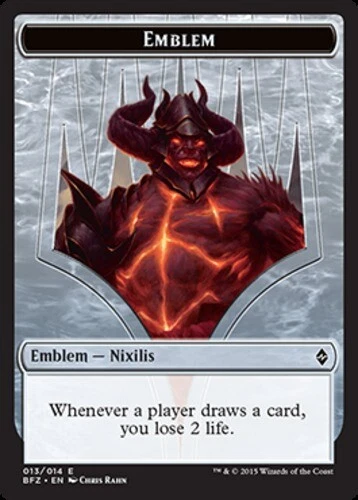 Emblem - Nixilis ~ Moderately Played Battle for Zendikar MTG Magic UltimateMTG C - Image 1 of 1
