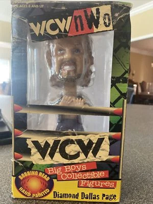 Figura Coleccionable Cabeza Bobble Big Boys Pintada a Mano WCW Diamond Dallas 1998 NUEVA Foto 1 de 4