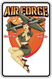 COME FLY WITH ME sign Metal funny man cave home decor H305 - Picture 1 of 1