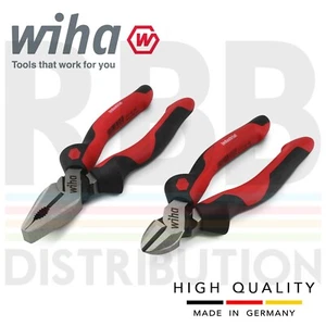 Wiha Diagonal Cutter Combination Pliers OptiGrip Bundle Industrial 43333 30826 - Picture 1 of 9