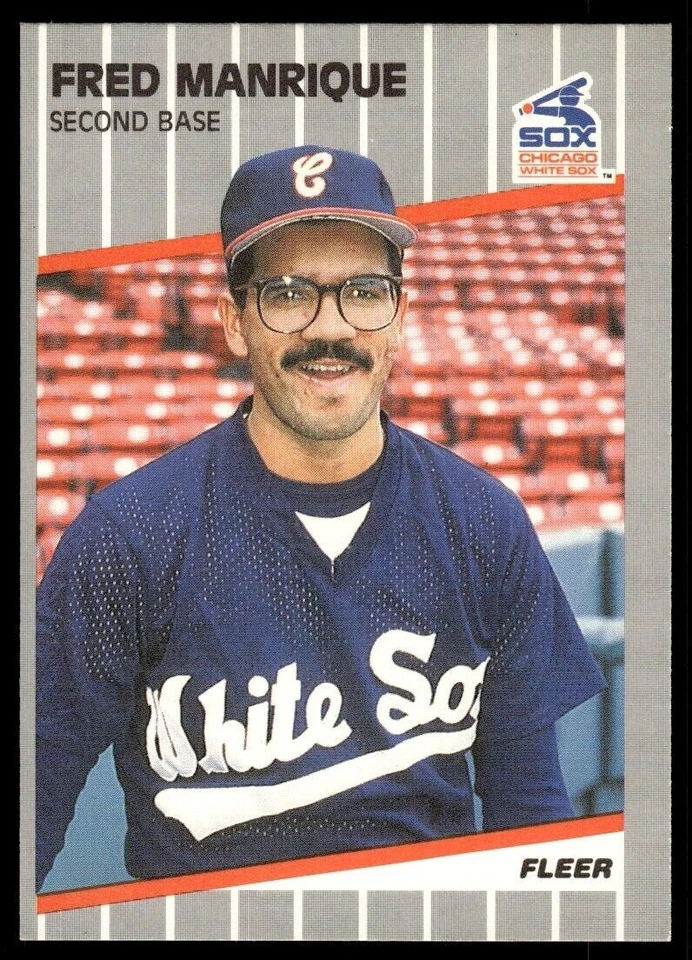 1989 Fleer   #503  Fred Manrique     2nd Base    Chicago White Sox FREE shipping - Image 1 of 1