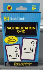 Multiplication Flash Cards 0-12 - Total 54 Cards by Carson Dellosa - New - Picture 1 of 2