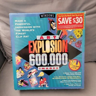 Software de clip art art explosion 600.000 imágenes 29 CD Windows. Caja abierta nueva Foto 1 de 4