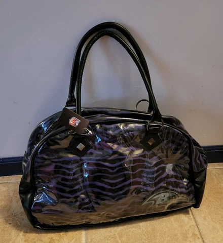 Baltimore Ravens Purse Large or Carry-on Zebra bag new (BOX #22) Cover