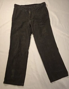 Haggar Black Corduroy 100% Cotton Pants Mens Size 36 X 30 - Picture 1 of 5