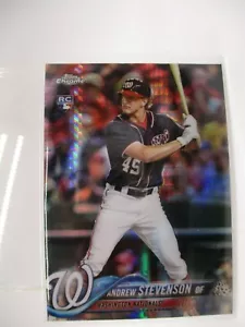 2018 Topps Chrome Prism Refractors #198 Andrew Stevenson NATIONALS - Bild 1 von 2