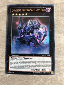 Cavaliere Vampiro Scarlatto Bram ☻ Ultra Rara ☻ SHSP IT054 ☻ YUGIOH ANDYCARDS - Foto 1 di 3