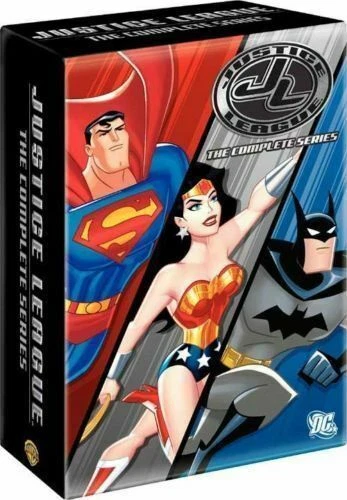 Justice League:The Complete Series(DVD,15-Disc Set,Tin Box)NEW+Unlimited Foto 1 de 4