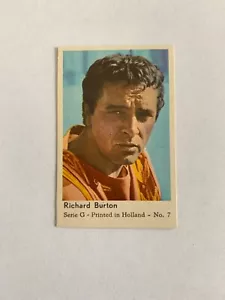Dandy Gum Serie G RICHARD BURTON - Printed in Holland RARE & VINTAGE ! - Picture 1 of 2