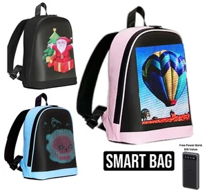 Characters LED Tasche Wasserdicht Rucksack Smart Screen 64*64* Pixel Handy App - Bild 1 von 17