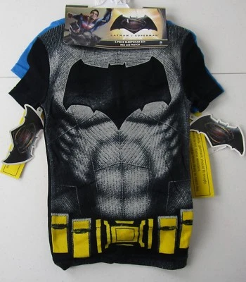 Batman V Superman 4 Piece Cotton Sleepwear Set Size 10 NWT Retail $40 - Image 1 of 4