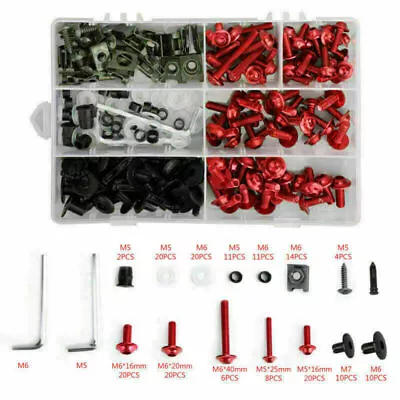 Fairing Bolt Kit Bodywork Screws for Honda  CBR900RR/1000RR CBR1100XX RE US - Image 1 of 4