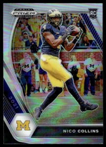 2021 Panini Prizm Silver Prizm B Nico Collins Michigan Wolverines #114 - Picture 1 of 2