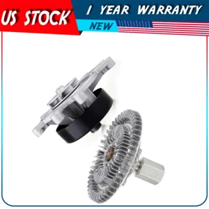 Water Pump + Electric Fan Clutch Kit Fits 02-08 Dodge Ram 1500 V8 4.7L AW7163 - Foto 1 di 24