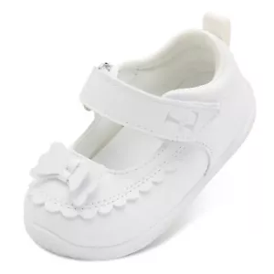 Toddler Dress Shoes Girls Mary Jane Shoes with Bow Flower Girls Shoes for Wed... - Picture 1 of 7