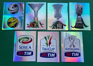 LOTTO DI 7 FIGURINE CALCIATORI PANINI 2012-13 SCUDETTI NUOVE - Picture 1 of 1