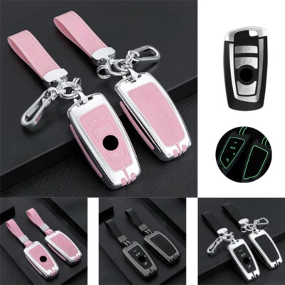 Aluminum Alloy Silicone Car Key Case Cover For BMW F10 F15 X2 X3 X4 X5 2 3 4 5 6 - Image 1 of 4
