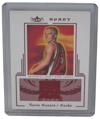 Travis Hansen 2003-04 Avant Rookie Event Worn Jersey Card Atlanta Hawks #AEW-TH - Image 1 of 2