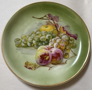 CT Tielsch Altwasser Silesia 8-1/4” Plate Hand Painted Fruit - Picture 1 of 4