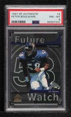 1997 SP Authentic Future Watch Peter Boulware #4 PSA 8 Rookie RC - Image 1 of 2