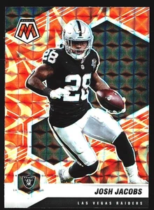 Josh Jacobs 2021 Panini Mosaic Reactive Orange Prizm Las Vegas Raides #107 - Imagen 1 de 2