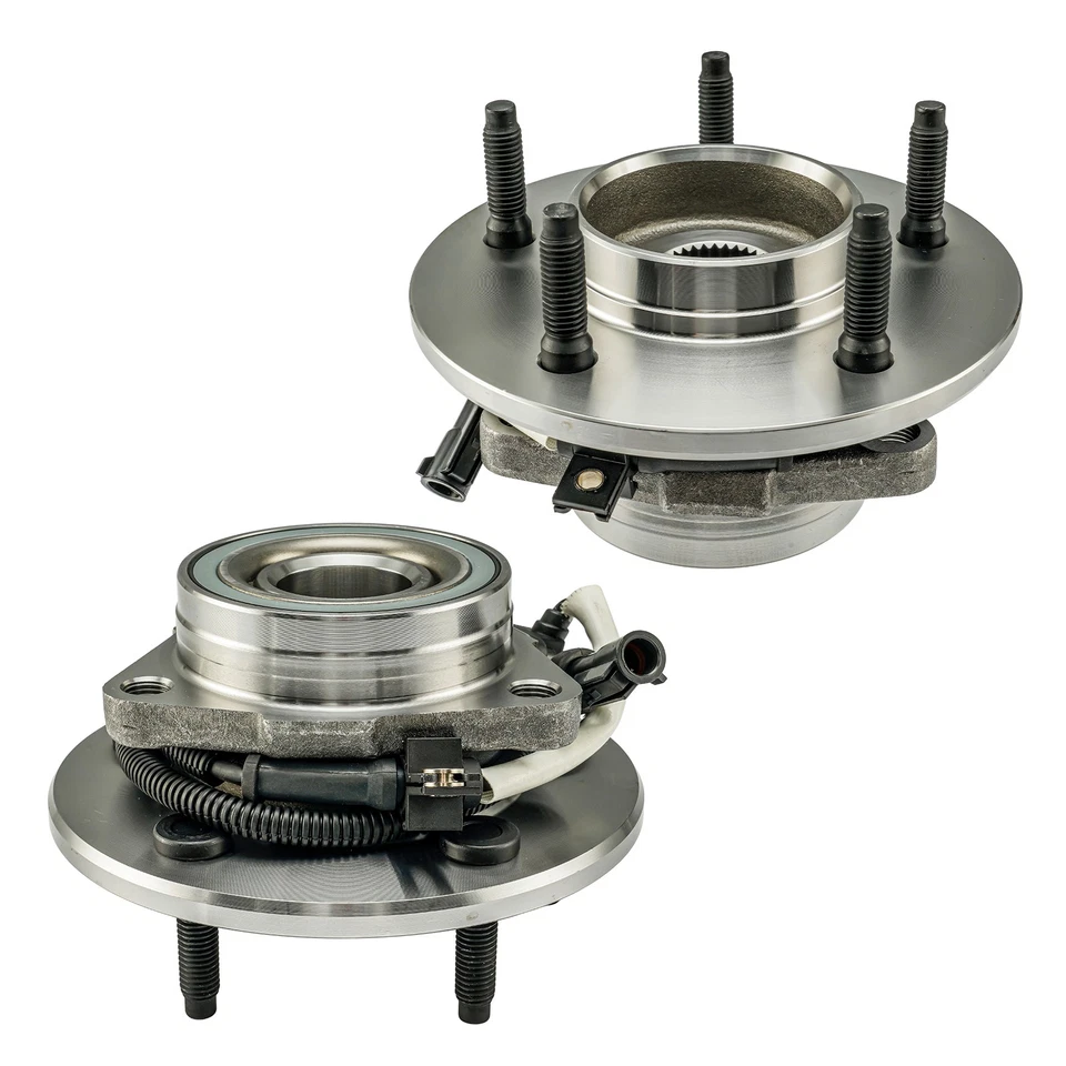 4WD Pair Front Wheel Hub Bearings for 1997 1998 1999 2000 Ford F-150 4-Wheel ABS - Image 1 of 4