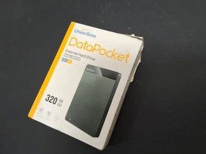 UnionSine DataPocket 320GB External Hard Drive Black HD2510 - NEW - Picture 1 of 6