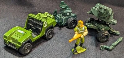 Lot of 4 - Vintage Hasbro GI Joe ARAH Diecast VAMP, HAL, & MMS + Micro Wet-Suit - Image 1 of 4