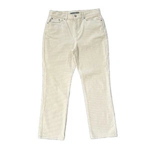Lauren Jeans Co Ralph Lauren Damen Cord Stretch Baumwolle Off White Hose 12 - Bild 1 von 7