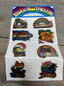 Vintage Retro Souvenir Puffy Aufkleber auf Hawaii-Basis - Neu Hawaii - Bild 1 von 2