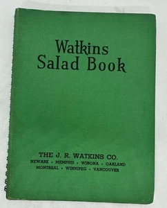 vintage Watkins Salad Book Elaine Allen 1946 Recipes Spiralbound Vintage Cookboo - Imagen 1 de 13
