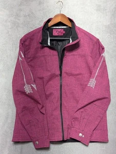Cowgirl Hardware Women's Riding Work Jacket Canvas PINK - Picture 1 of 20