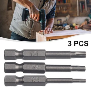 Per cacciavite trapano gambo esagono ricambio magnetico casa argento 1 set - Foto 1 di 12