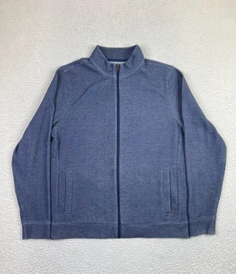 Chaqueta Cole Haan Para Hombre Grande Azul Cremallera Completa Grand OS Informal Capa Ligera Foto 1 de 4