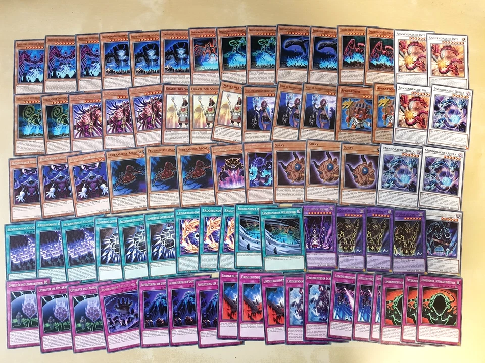 Erdgebundener Deck YU-G-OH Karten Uru Chacu Cusillu Ccapac Apu Aslla Piscu - Bild 1 von 1