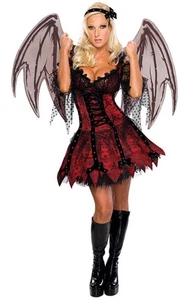 SEXY HADA VAMPIRO SEÑORA ADULTO HALLOWEEN VESTIDO GÓTICO MUJER DISFRAZ - Imagen 1 de 2