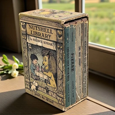 Nutshell Library by Maurice Sendak Harper Collins 4 Hard Cover Books Slipcase — 第 1/4 张图片