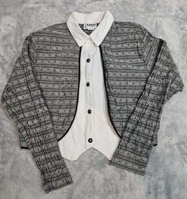 Vintage BANJO Western Shirt Long Sleeve Cropped Women’s Size XL - Image 1 of 4