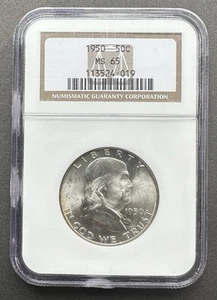 1950 US Half Dollar 50 Cent NGC MS 65 - Picture 1 of 2