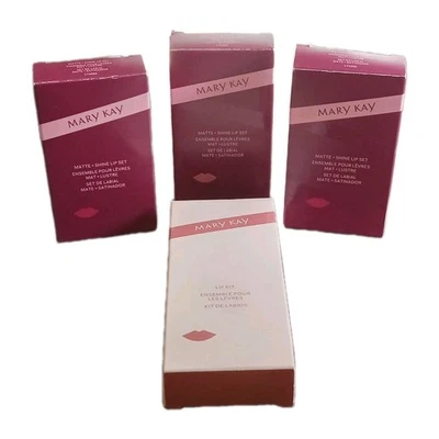 LOT OF 4 Mary Kay Matte & Shine Lip Set & Nude Lipstick Kit - Image 1 of 4