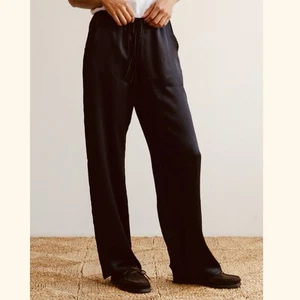 Silk Laundry Pants Size Small S 10 Chiffon Harem Drawstring Waist Trousers - Picture 1 of 7