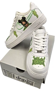 NEW! Nike Air Force 1 Billie Eilish Custom Sneakers White Women's 7.5 / Men’s 6 - Picture 1 of 15