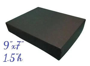 Matte Black Gift Box 9"x7"x1.5"h Solid Cardboard Display Packaging - Picture 1 of 10